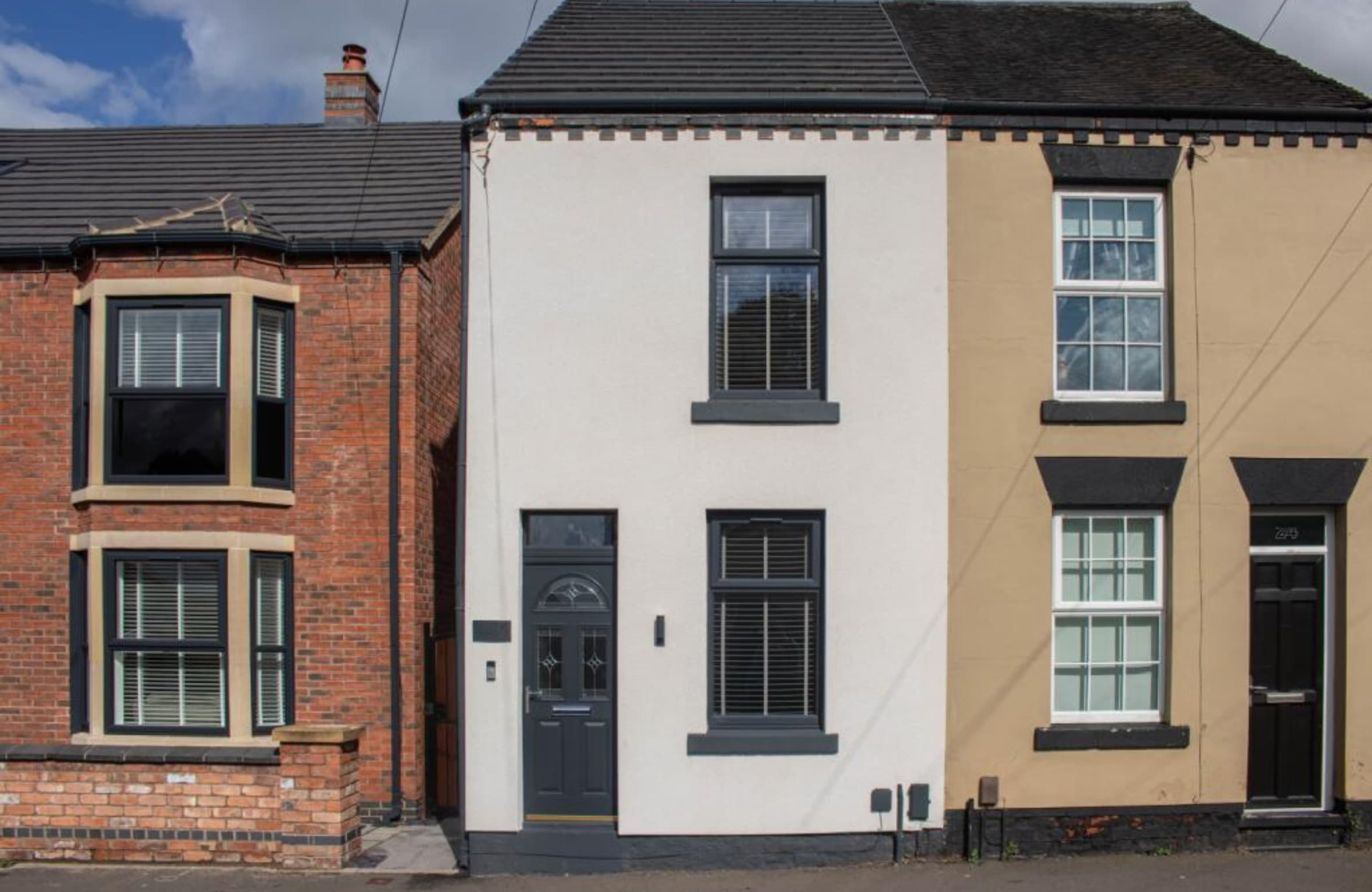 Derbyshire — completed front elevation
