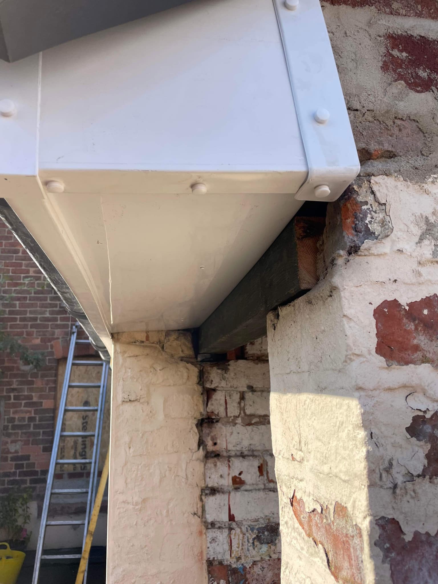 Derbyshire — roof-level structural steel works