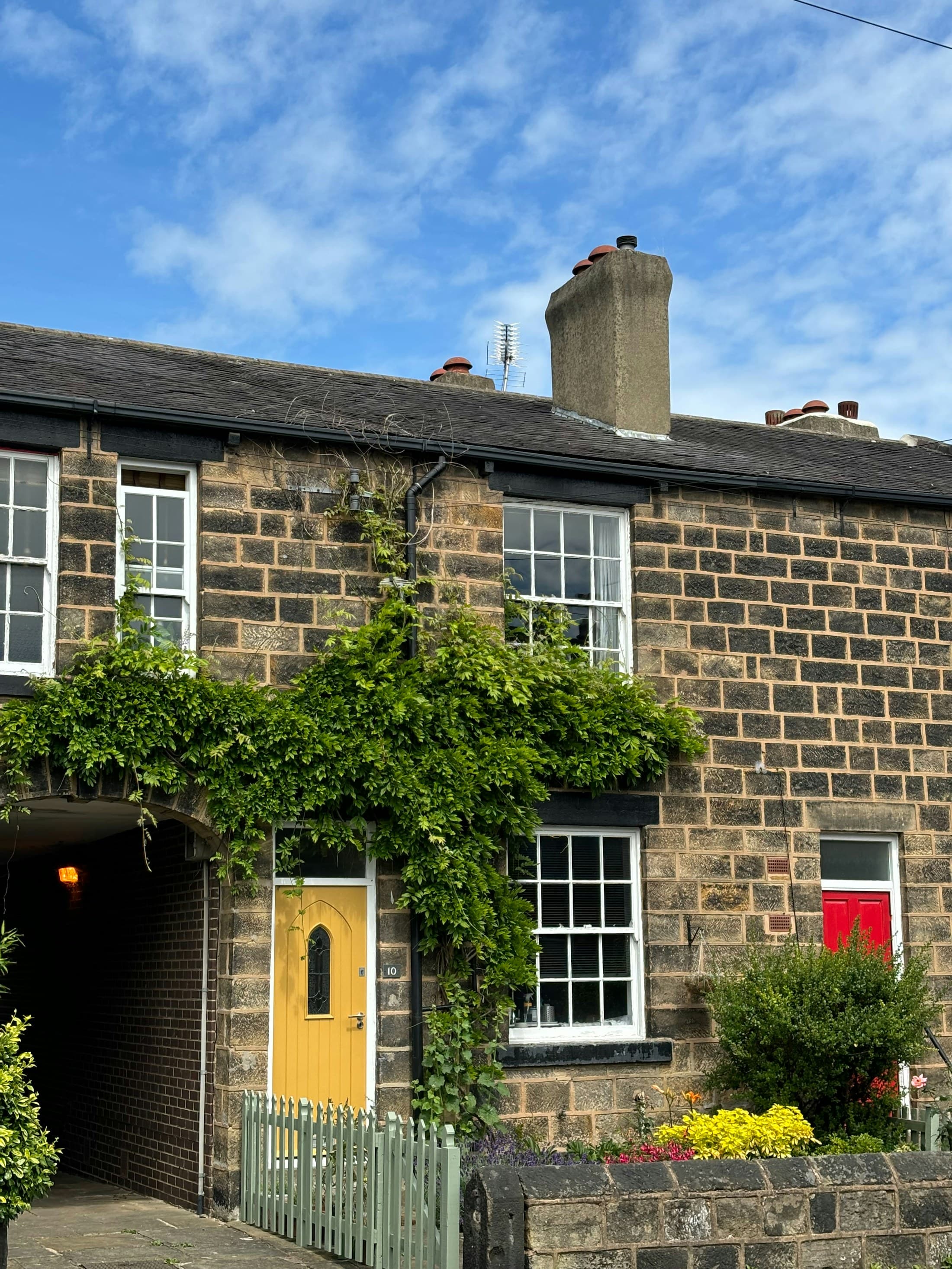 Victorian brick terrace with original front door